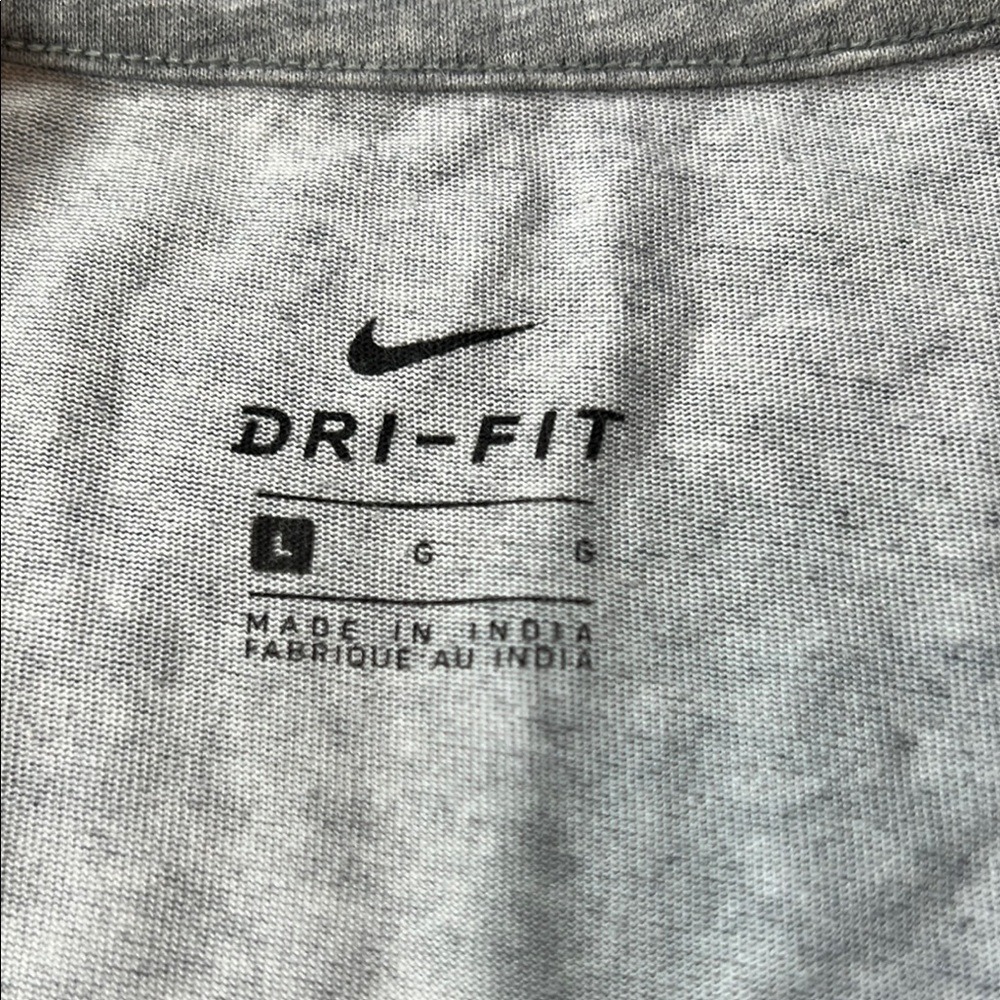 Nike Dri-FIT Tank Top Sleeveless Athletic Workout Gray Large dry fit large - Picture 2 of 6